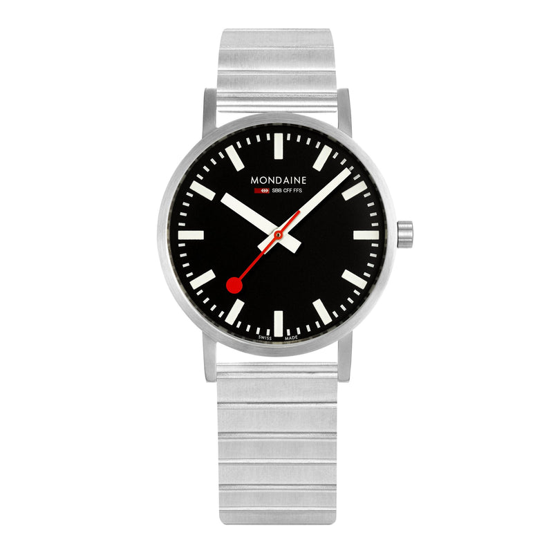 Mondaine Official Classic 36mm Silver Stainless Steel Watch A660.30314.16SBW