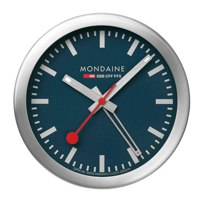 Mondaine Deepest Blue Table and Alarm Clock A997.MCAL.46SBV