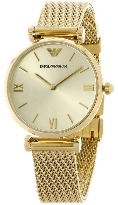 Armani Emporio Armani Retro Gold-Tone Ladies Watch Ar1957