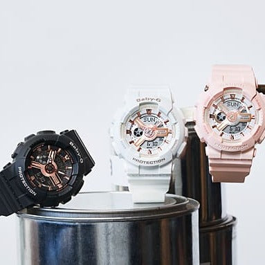 Baby-G DUO Rose Gold Accent BA110XRG-1A