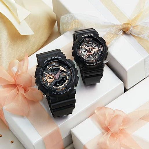 Baby-G DUO Rose Gold Accent BA110XRG-1A