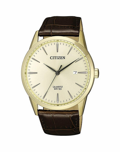 Citizen Dress Brown Leather Mens Watch BI5002-14A