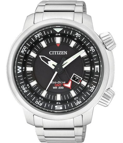 Citizen Eco-Drive Promaster Gmt 200M Bj7081-51E Mens Watch