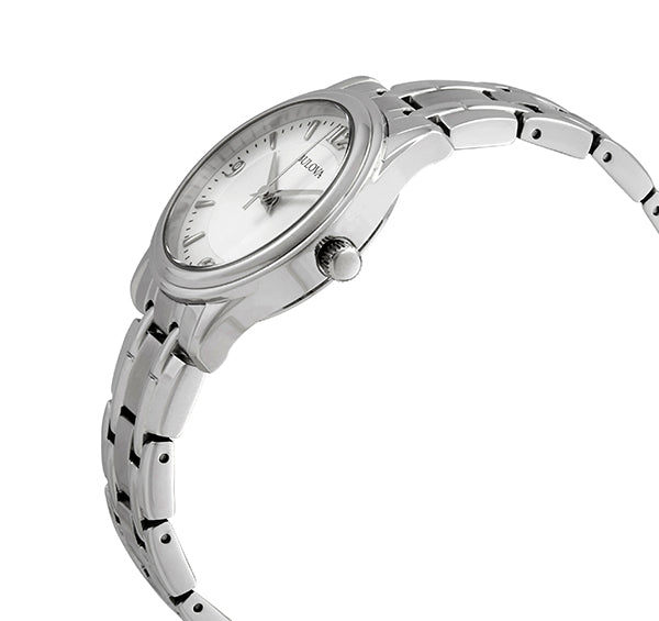 Bulova Ladies Quartz Stainless Steel Watch 96L005