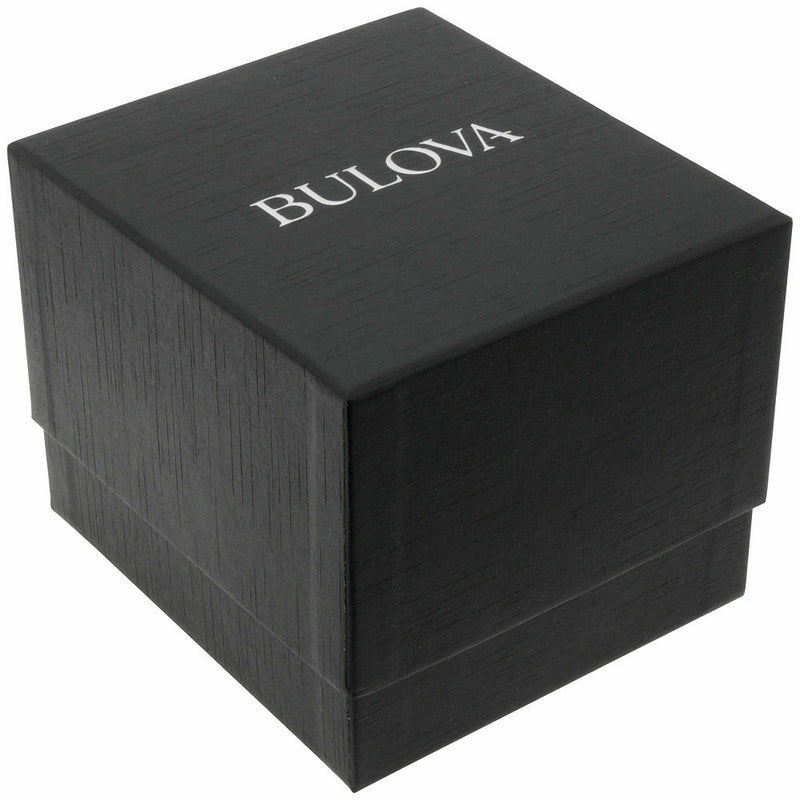 Bulova Mother Of Pearl Dial Stainless Steel Crystal-Set Womens Watch