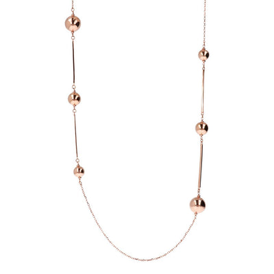 Bronzallure Balls Necklace Golden Ros&egrave;