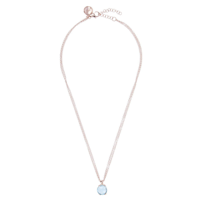 Bronzallure Blue Topaz Pendant