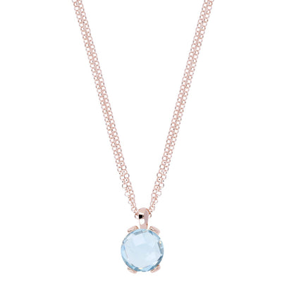 Bronzallure Blue Topaz Pendant