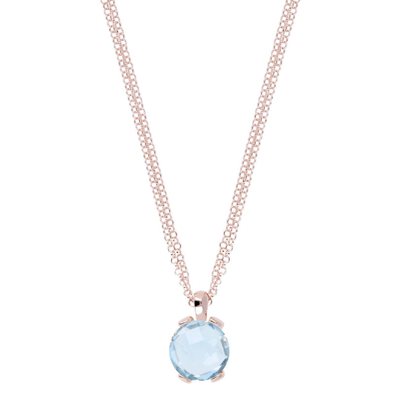 Bronzallure Blue Topaz Pendant