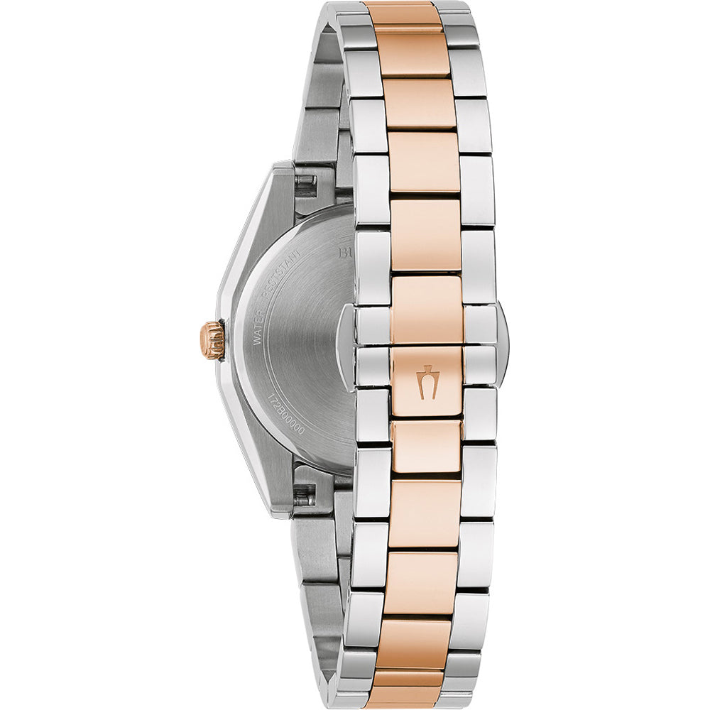 Bulova Surveyor Women's Watch with Diamond Accents and Mother Of Pearl Dial Model 98P207