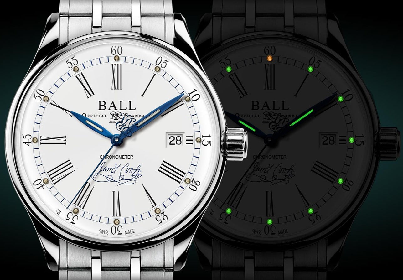 Ball Trainmaster Endeavour James Cook Men's Watch NM3288D-S2CJ-WH