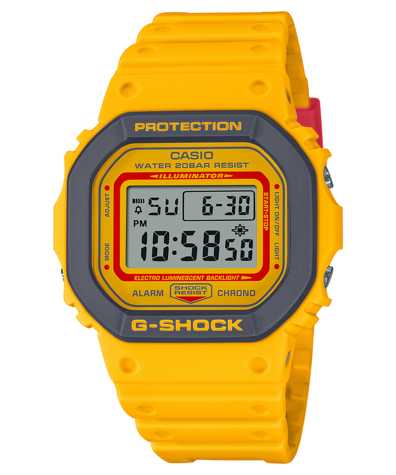 G-Shock 5600 Series '90s-inspired colourful' Yellow DW5610SC-2D