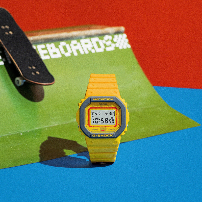 G-Shock 5600 Series '90s-inspired colourful' Yellow DW5610SC-2D