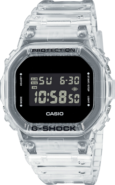 G-Shock 5600 Series Transparent Pack Men's Watch DW5600SKE-7D