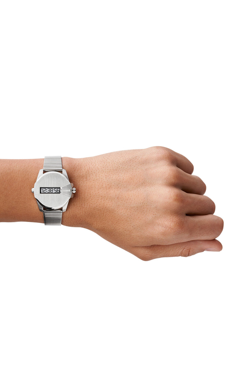 Diesel Baby Chief Digital Silver Stainless Steel Womens Watch DZ1962