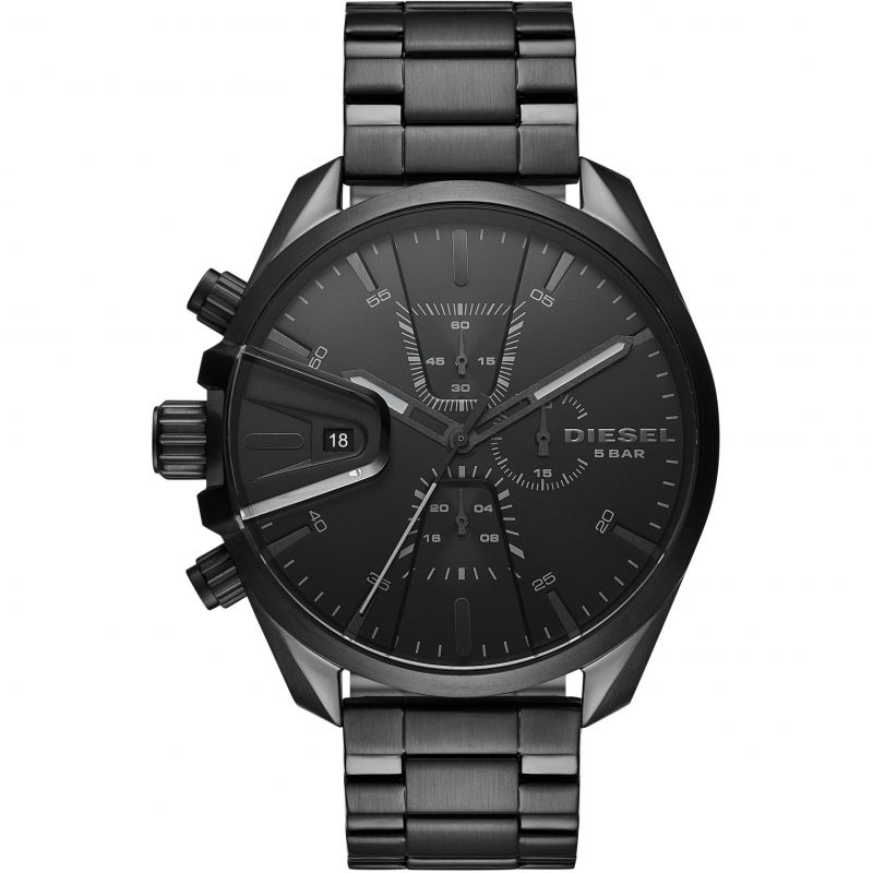 Diesel MS9 Chronograph Black Stainless Steel Watch