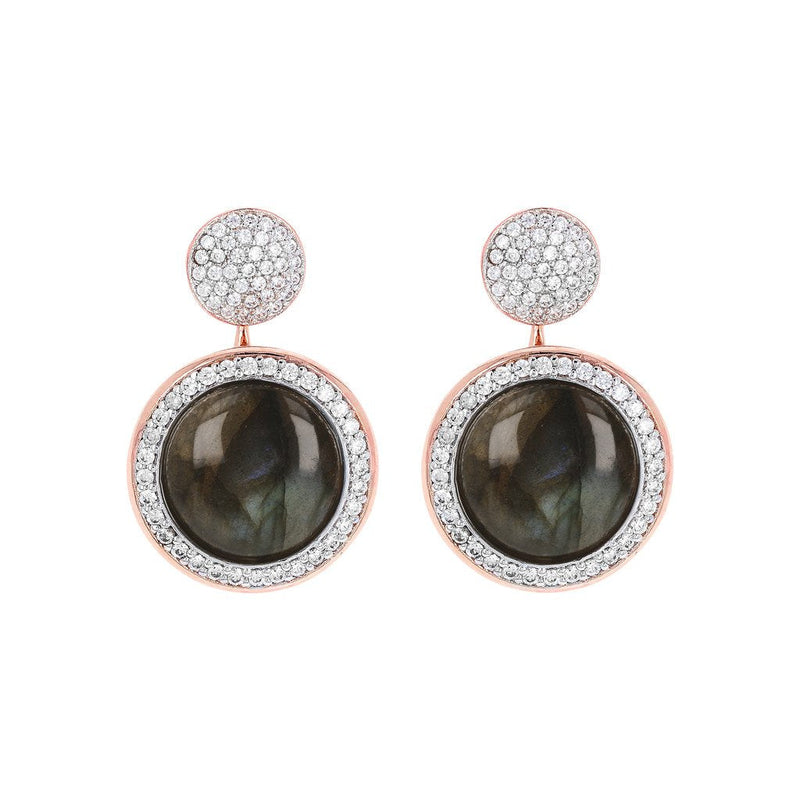 Bronzallure Milanese Drop Stone Earrings