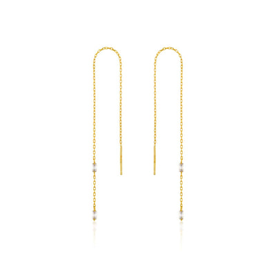 Ania Haie Glow Threader Earrings - Gold