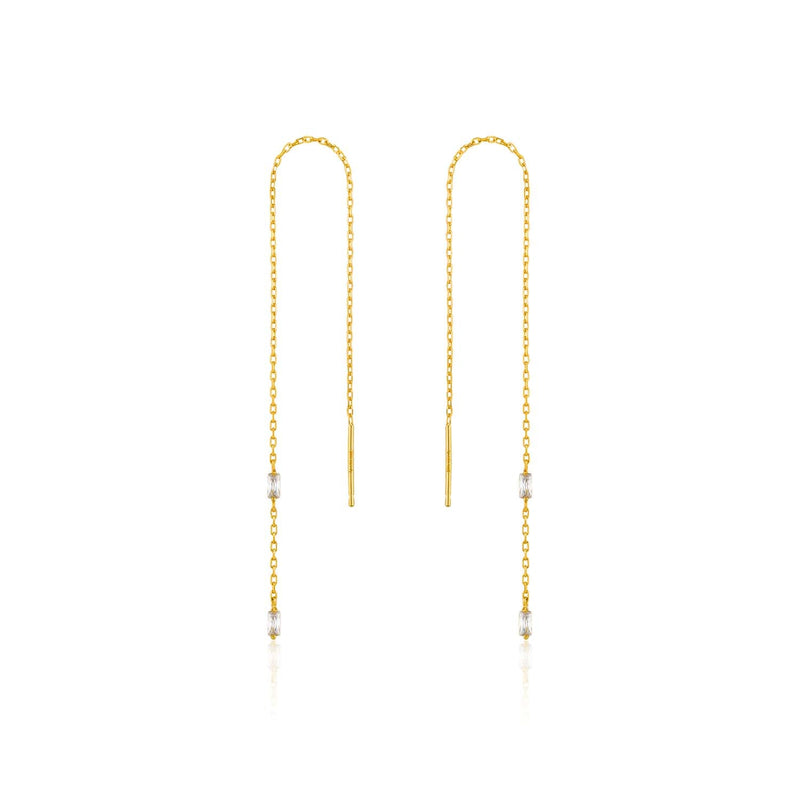 Ania Haie Glow Threader Earrings - Gold