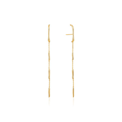 Ania Haie Slinky Drop Earrings - Gold