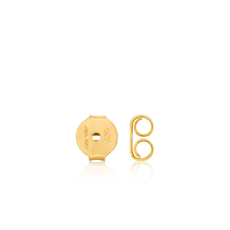 Ania Haie Gold Mother of Pearl Heart Stud Earrings