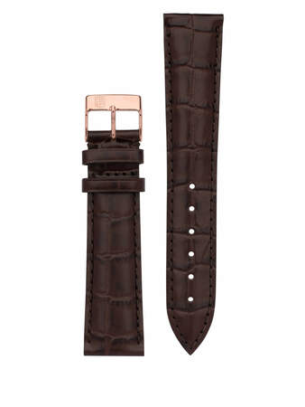 Frederique Constant 20Mm Brown Crococalf Leather Band