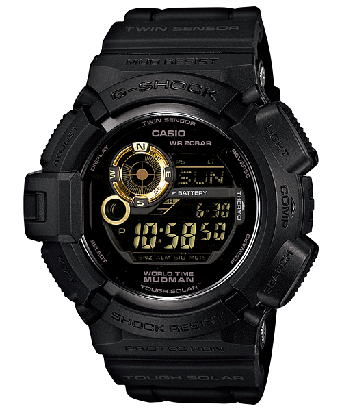 G-Shock Mudman Tough Solar G9300GB-1 Mens Watch