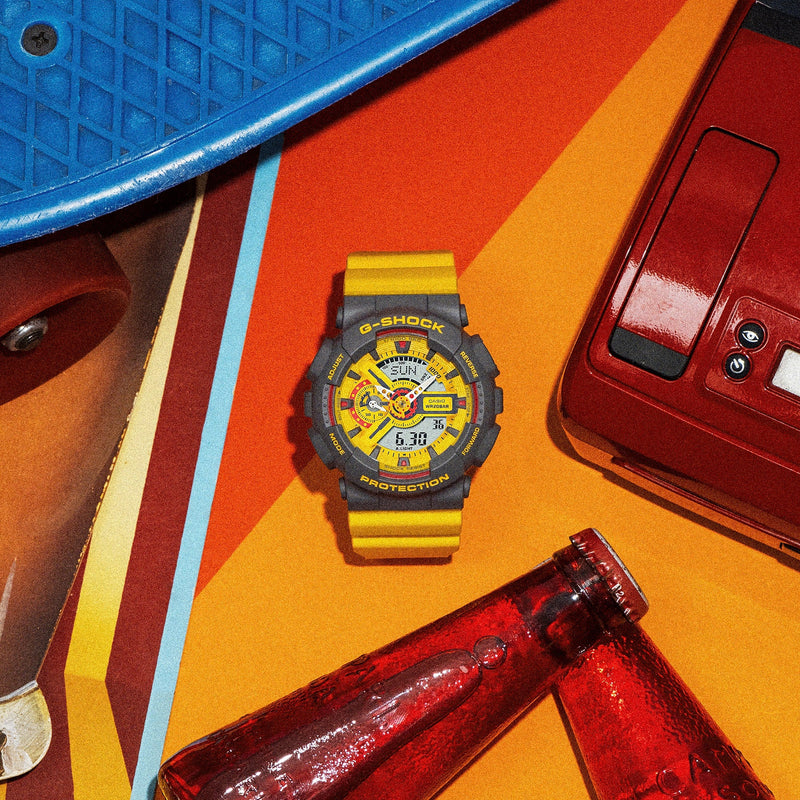 G-Shock GA Series '90s-inspired colourful' GA110Y-9A