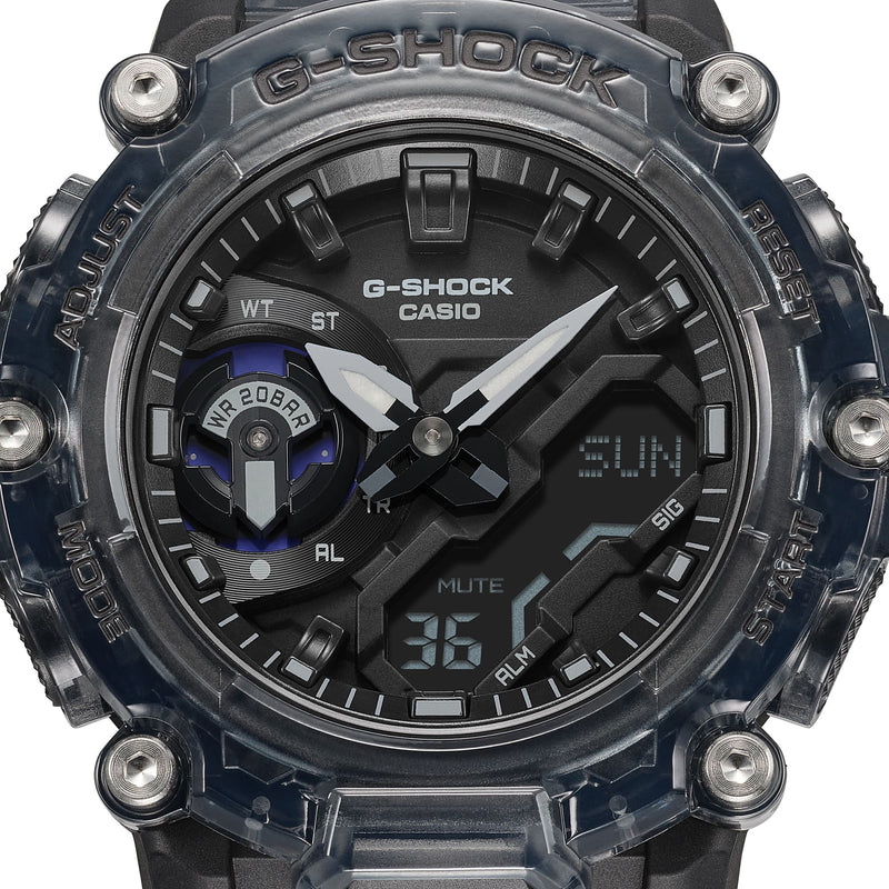 G-Shock DUO Carbon Sound Wave Transparent Mens Watch GA2200SKL-8A