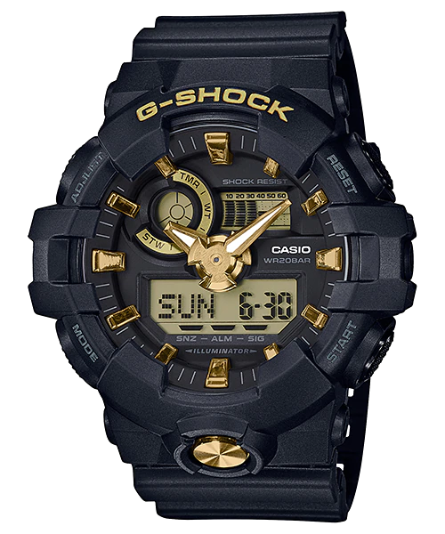 Casio G-Shock Analog Digital 200M Super Illuminator Sport Watch Ga-710B-1A9