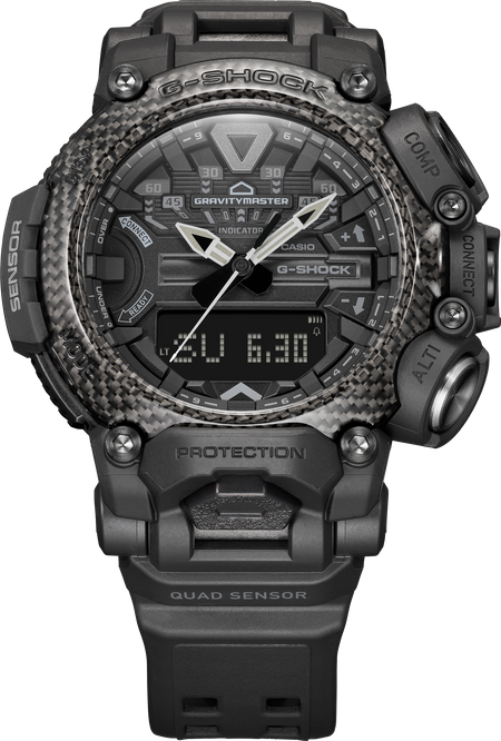 G-Shock Gravitymaster All Black Quad Sensor Bluetooth GRB200-1B