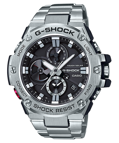 G-Shock Solar Stainless Steel Connected Series Mens Watch GSTB100D-1A