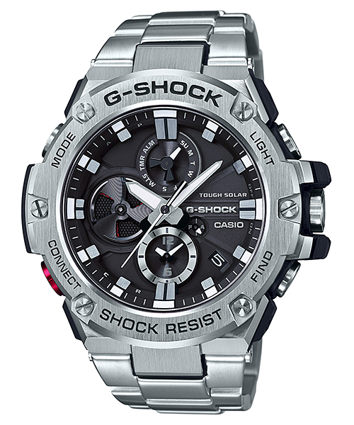 G-Shock Solar Stainless Steel Connected Series Mens Watch GSTB100D-1A