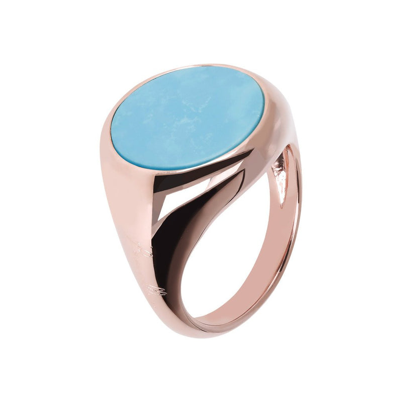 Bronzallure Gemstone Disc Rings