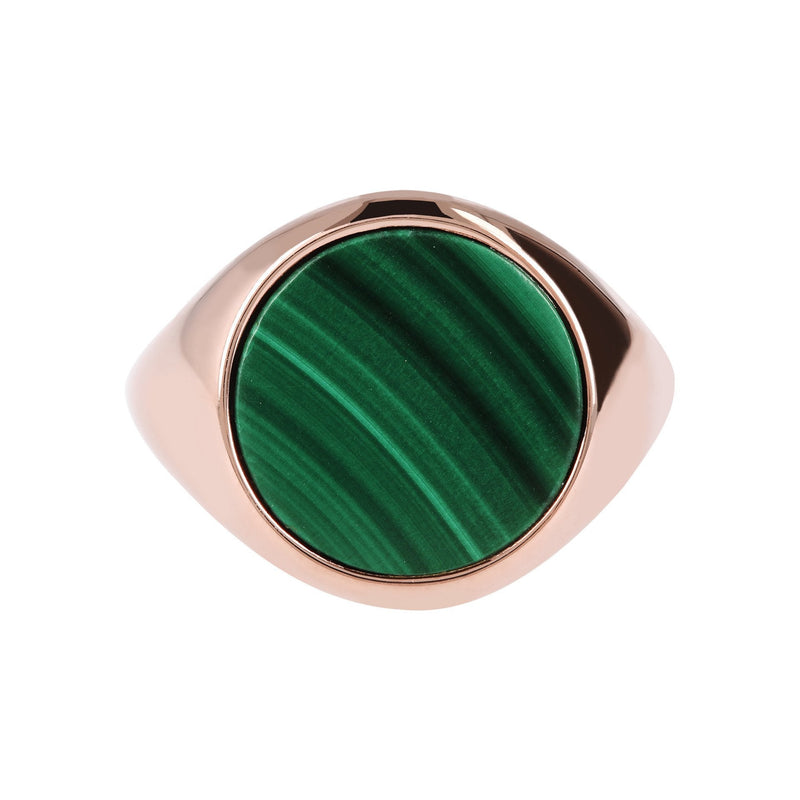 Bronzallure Gemstone Disc Rings