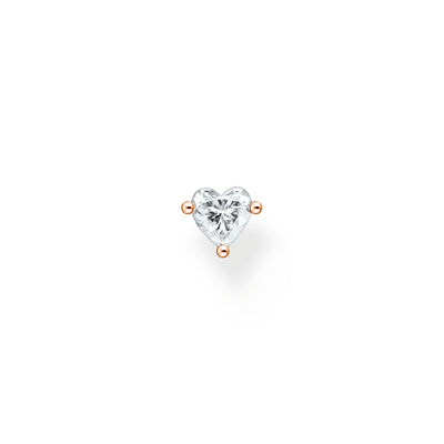 Thomas Sabo Single ear stud heart rose gold