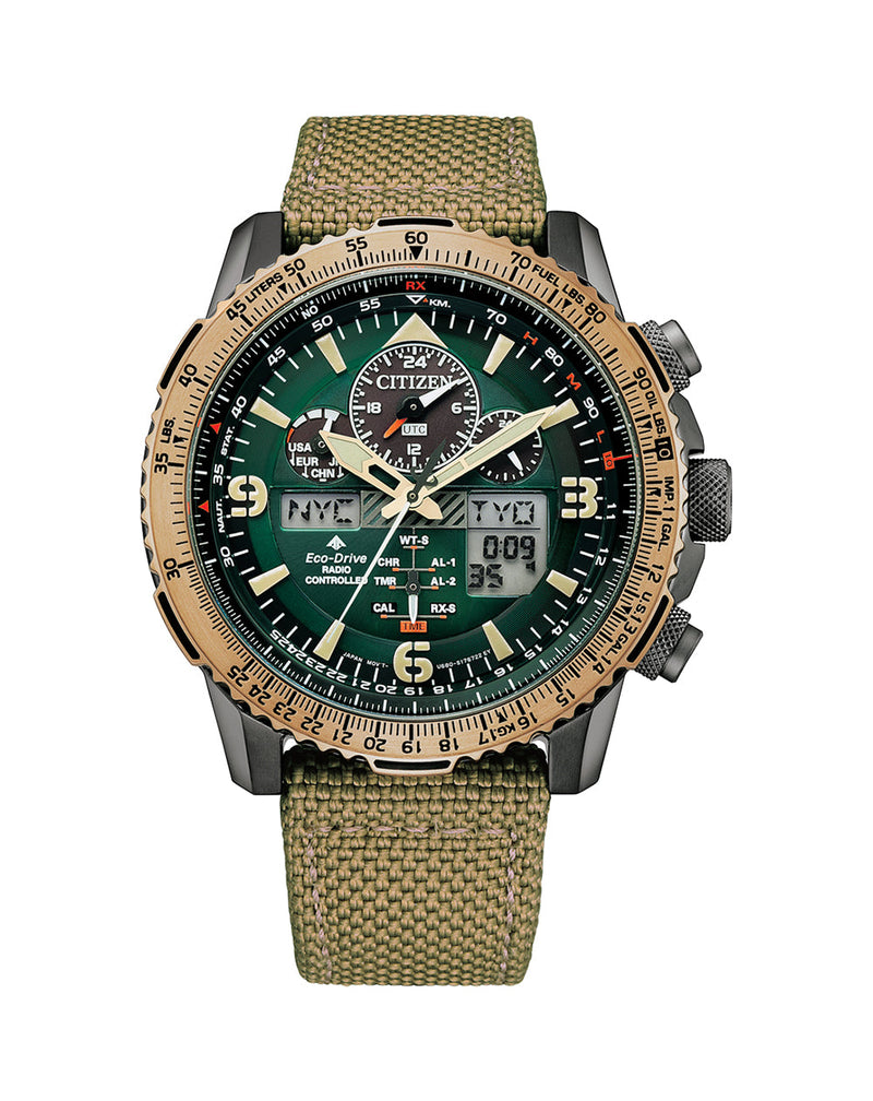 Citizen Eco-Drive Pro Master Sky Chronograph Mens Watch JY8074-11X  