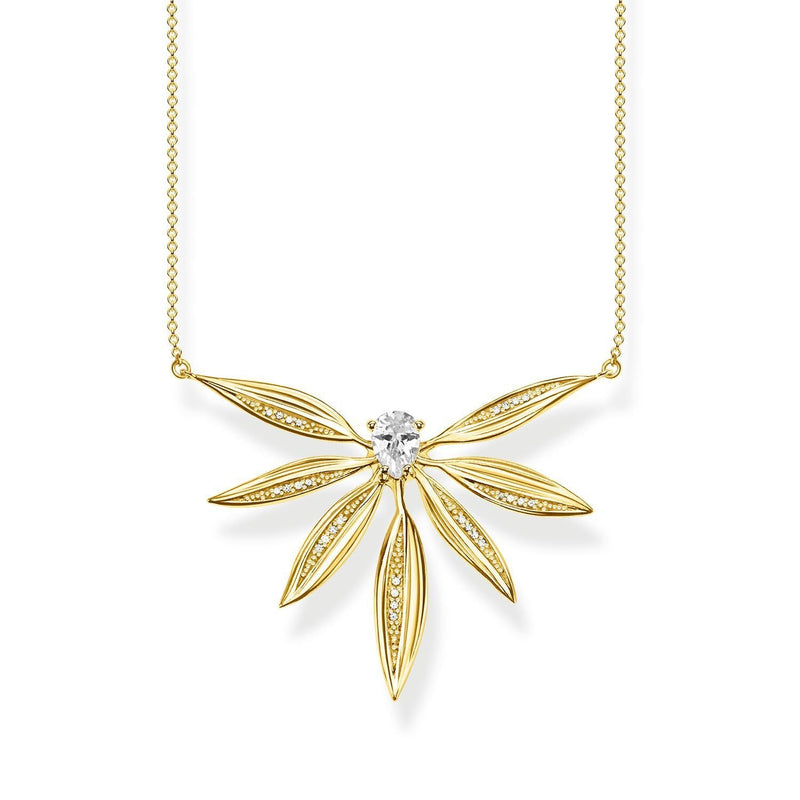 Thomas Sabo Necklace Leaves Large Gold