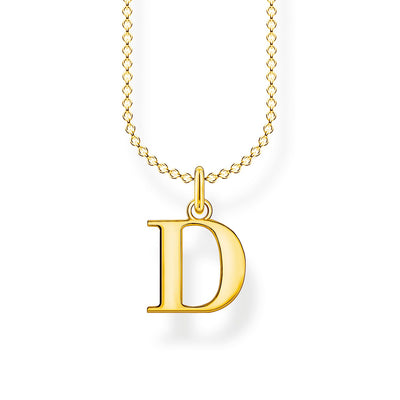 Thomas Sabo Necklace Letter D Gold