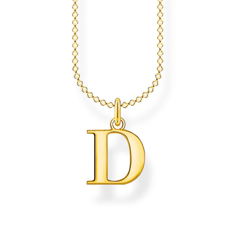 Thomas Sabo Necklace Letter D Gold