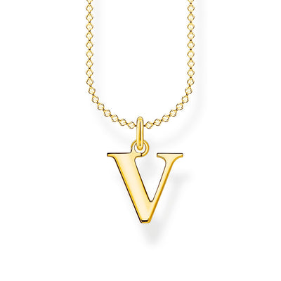 Thomas Sabo Necklace Letter V Gold