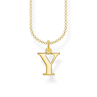 Thomas Sabo Necklace Letter Y Gold