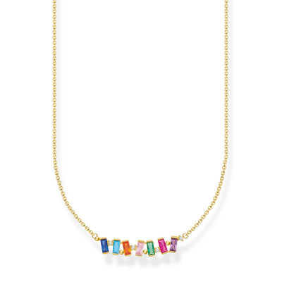 Thomas Sabo Necklace Colourful Stones Gold