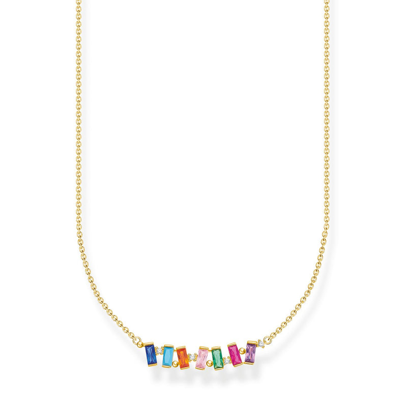 Thomas Sabo Necklace Colourful Stones Gold