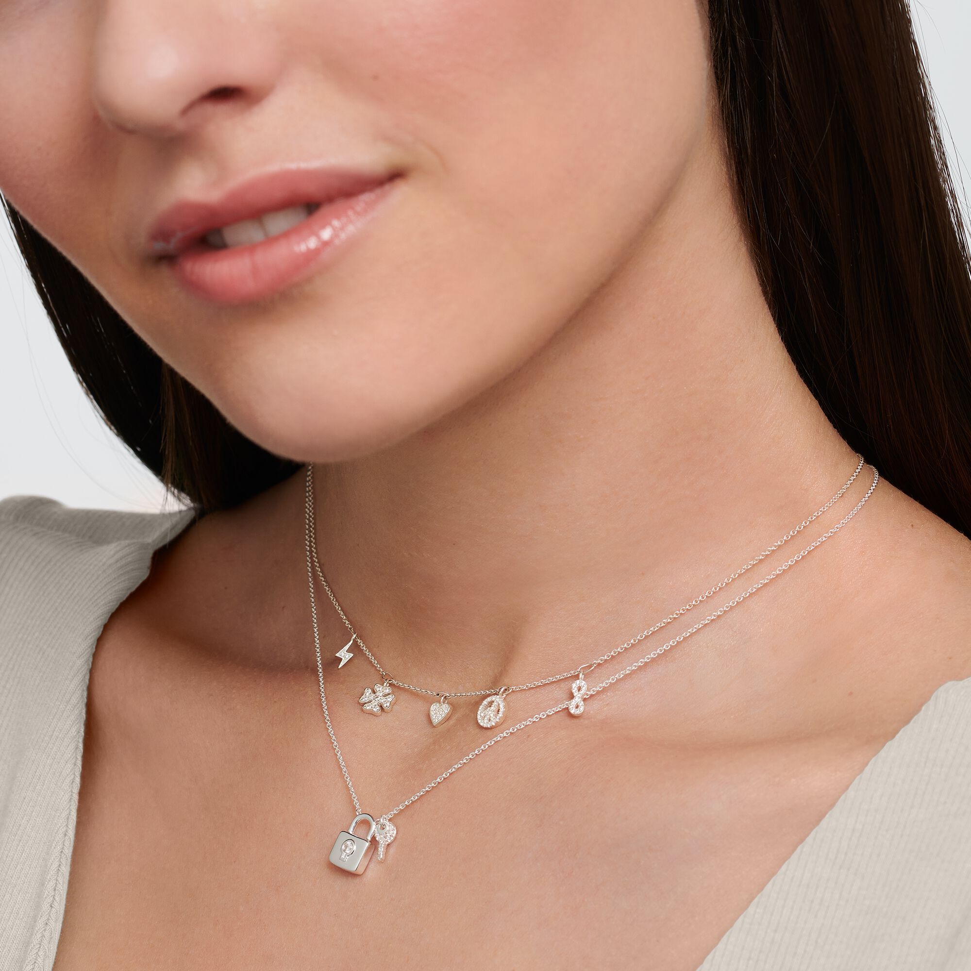 Thomas Sabo Necklace With Symbols Silver