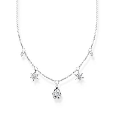 THOMAS SABO Necklace penguin and snowflakes silver