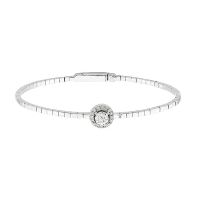 0.50ct Lab Grown Diamond Bangle in 18K White Gold