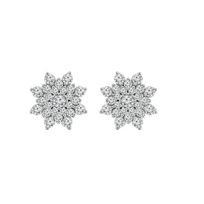 1.45ct Lab Grown Diamond Ear Studs in 18K White Gold