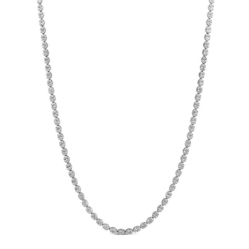 9.60ct Lab Grown Diamond Necklace in 18K White Gold