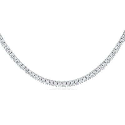 4.95ct Lab Grown Diamond Tennis Necklace in 18K White Gold